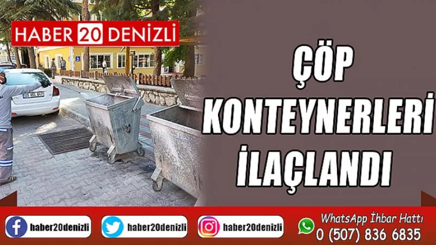 Çöp Konteynerleri İlaçlandı