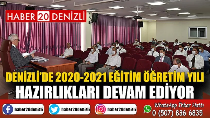 Denizli’de 2020-2021 eğitim öğretim yılı hazırlıkları devam ediyor