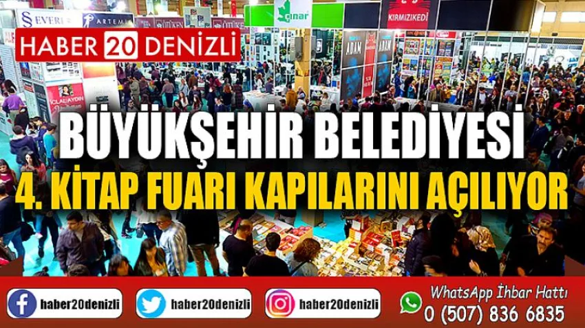Büyükşehir Belediyesi 4. Kitap Fuarı kapılarını açılıyor