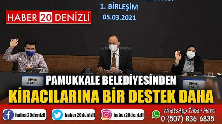 Pamukkale Belediyesinden Kiracılarına Bir Destek Daha
