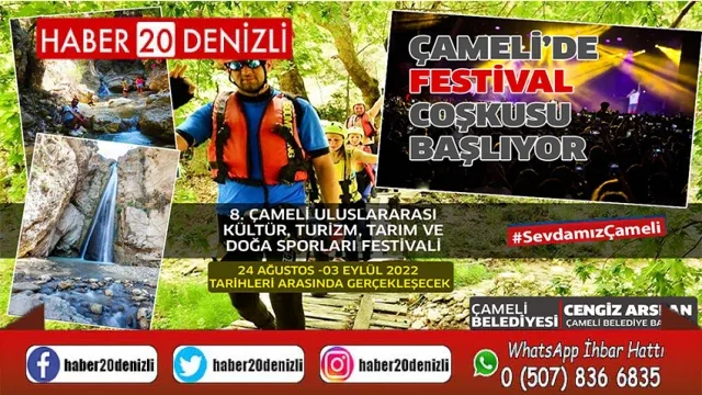 Çameli’nde festival coşkusu için geri sayım başladı