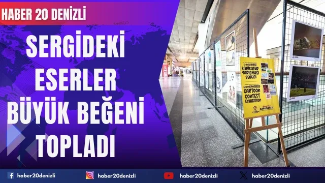 Uluslararası Karikatür Sergisi otogarda sanatseverlerle buluştu