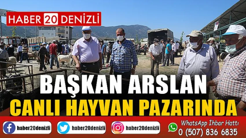 Başkan Arslan Canlı Hayvan Pazarında