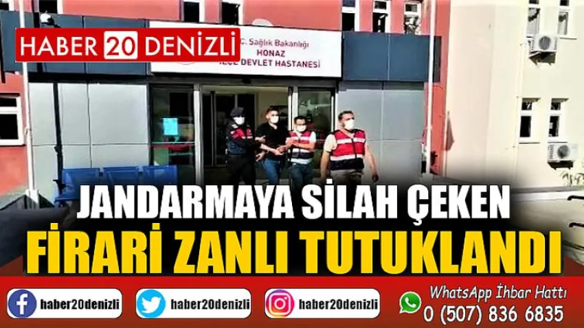 Jandarmaya silah çeken firari zanlı tutuklandı