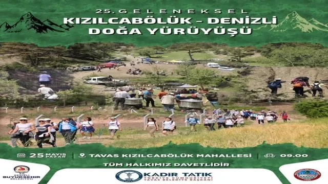 25. Geleneksel Kızılcabölük-Denizli Doğa Yürüyüşüne sayılı günler kaldı