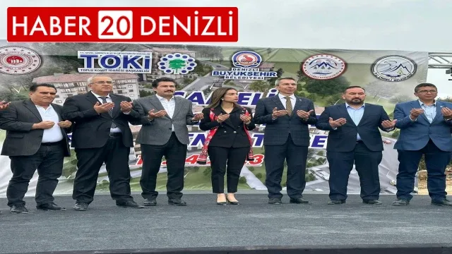 Çameli'nde TOKİ konutlarının temel törenle atıldı