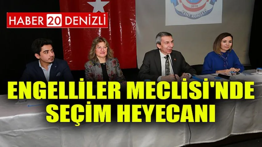 Engelliler Meclisi'nde seçim heyecanı