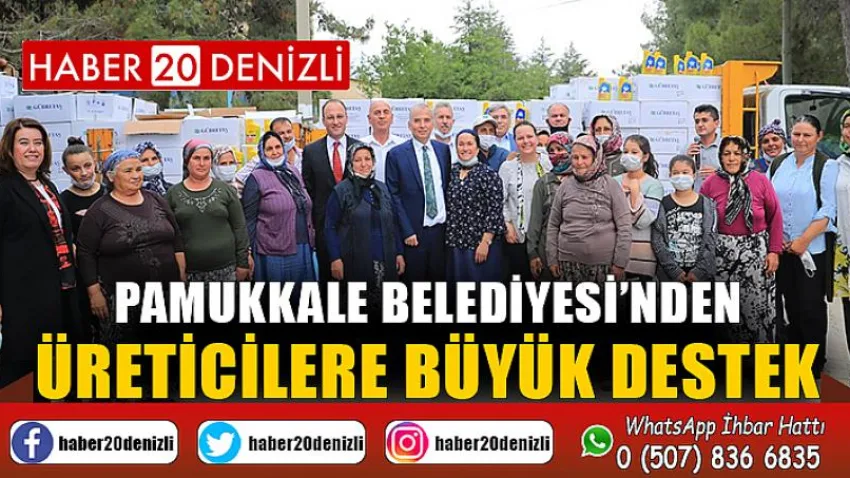 Pamukkale Belediyesi’nden Üreticilere Büyük Destek