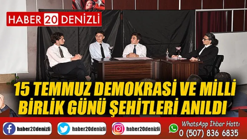 15 Temmuz Demokrasi ve Milli Birlik Günü şehitleri anıldı