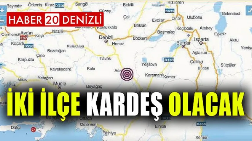 İki İlçe Kardeş Olacak