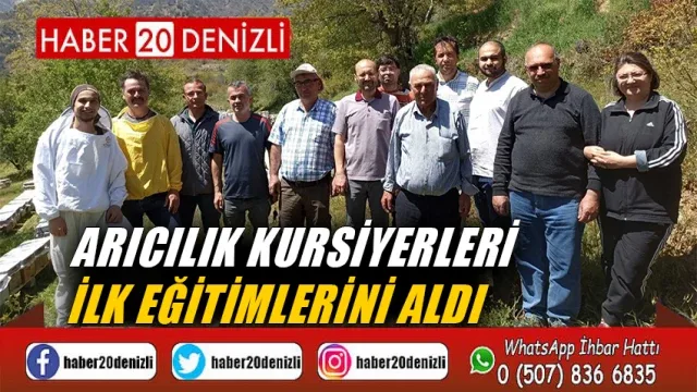 Arıcılık kursiyerleri ilk eğitimlerini aldı