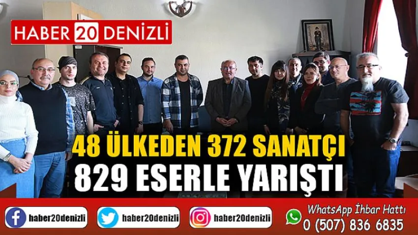 48 ülkeden 372 sanatçı 829 eserle yarıştı