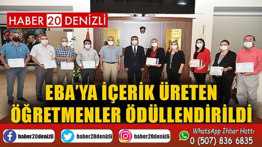 EBA’ya içerik üreten öğretmenler ödüllendirildi