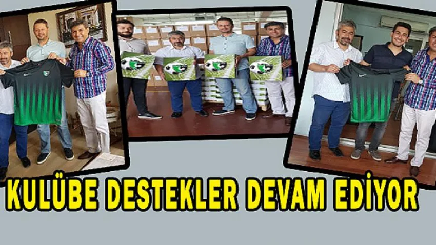 Kulübe Destekler Devam Ediyor