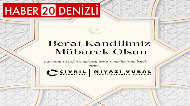 çivril belediye başkanı berat kandili mesajı yayınladı