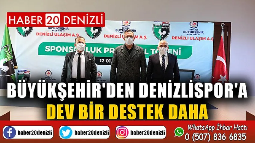 Büyükşehir'den Denizlispor'a dev bir destek daha