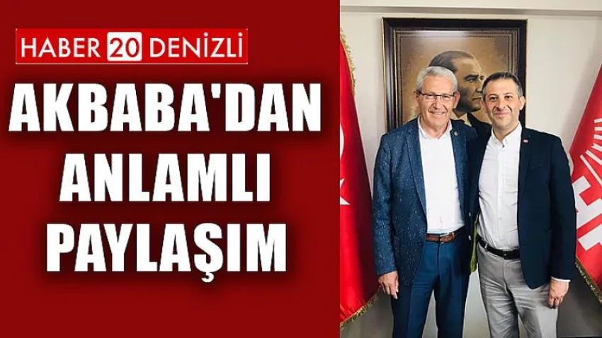 Akbaba'dan Anlamlı Paylaşım