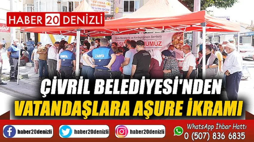 Çivril Belediyesi'nden Vatandaşlara Aşure İkramı