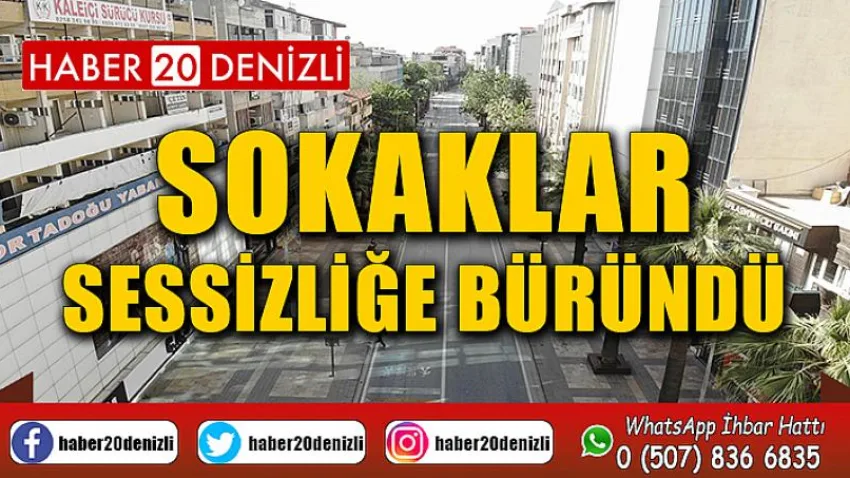 Tam kısıtlamanın başlamasıyla sokaklar sessizliğe büründü