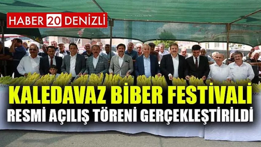 Kaledavaz Biber Festivali Resmi Açılış Töreni Gerçekleştirildi