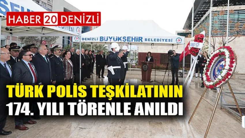 Türk Polis Teşkilatının 174. yılı Törenle Anıldı