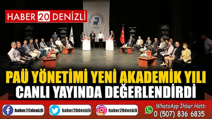 PAÜ Yönetimi Yeni Akademik Yılı Canlı Yayında Değerlendirdi