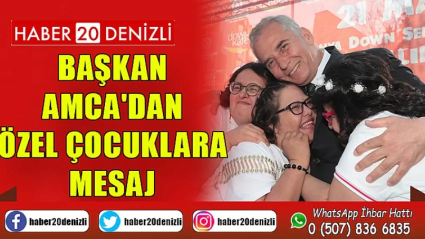 Başkan Amca'dan özel çocuklara mesaj