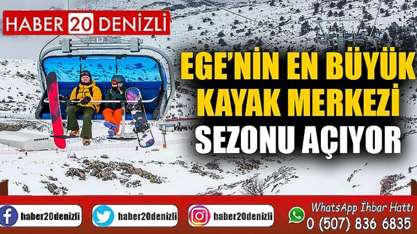 Ege’nin en büyük kayak merkezi sezonu açıyor