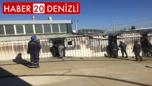 Tel fabrikasında çıkan yangın korkuttu