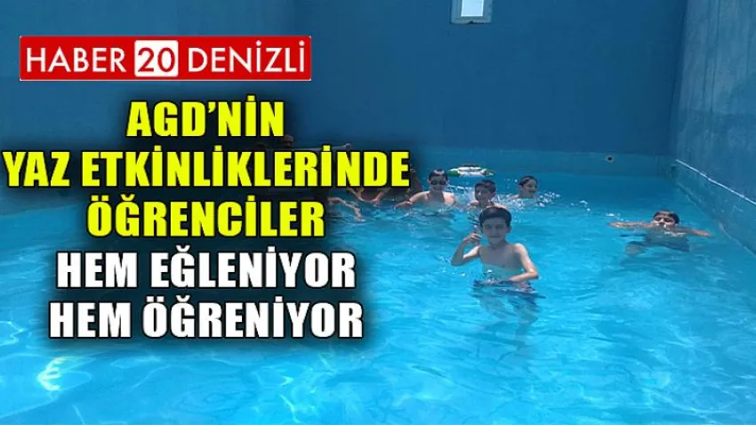 Agd’nin Yaz Etkinliklerinde Öğrenciler Hem Eğleniyor Hem Öğreniyor