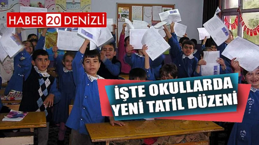 İşte Okullarda Yeni Tatil Düzeni