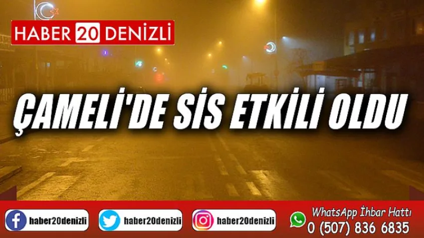 Çameli'de Sis Etkili Oldu