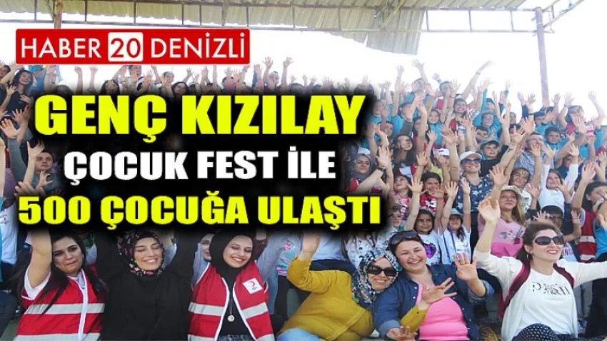 Genç Kızılay Çocuk Fest ile 500 Çocuğa Ulaştı