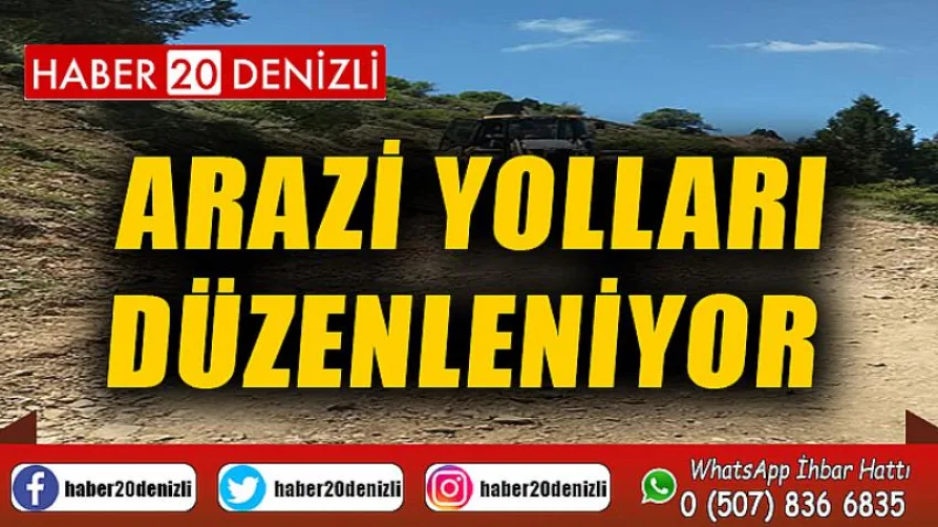 Arazi Yolları Düzenleniyor