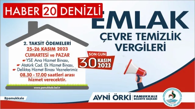 Pamukkale’de vezneler hafta sonu da açık