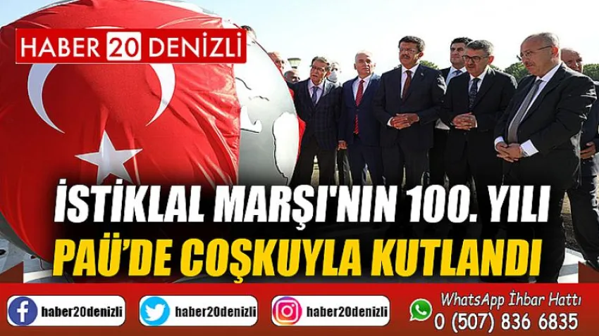 İstiklal Marşı'nın 100. Yılı PAÜ’de coşkuyla kutlandı