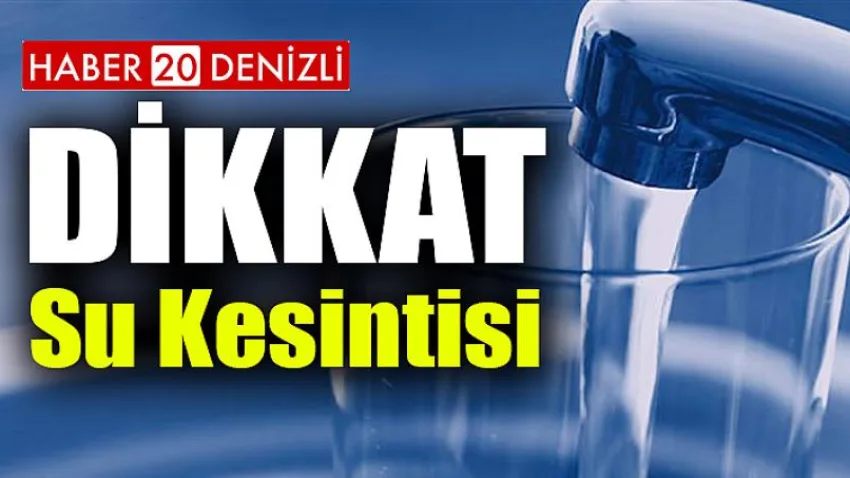 10 Aralık Salı Günü O Mahallede Su Kesintisi Yaşanacak