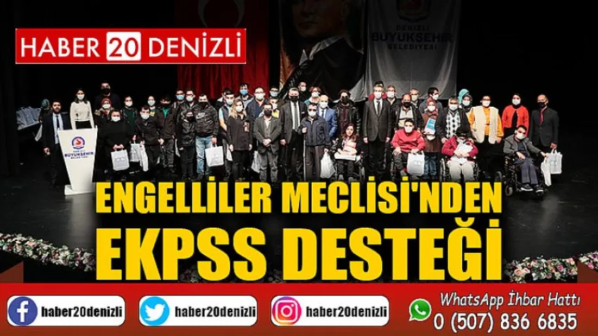 Engelliler Meclisi'nden EKPSS desteği