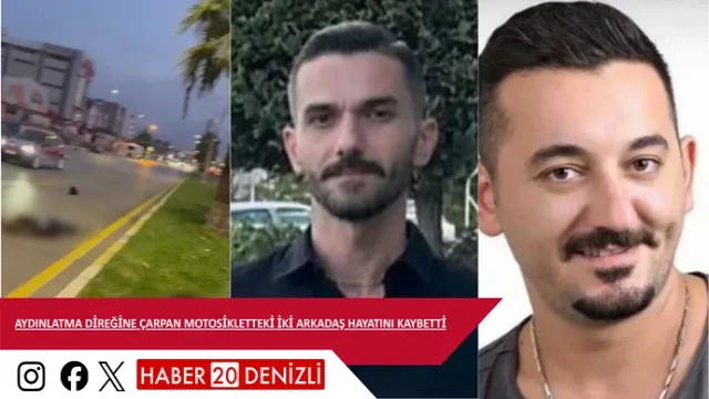 Aydınlatma direğine çarpan motosikletteki iki arkadaş hayatını kaybetti