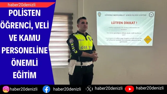 Polisten öğrenci, veli ve kamu personeline önemli eğitim
