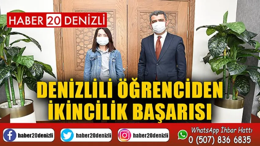 Mavi Düşün- Sıfır Atık yarışmasında Denizlili öğrenciden ikincilik başarısı