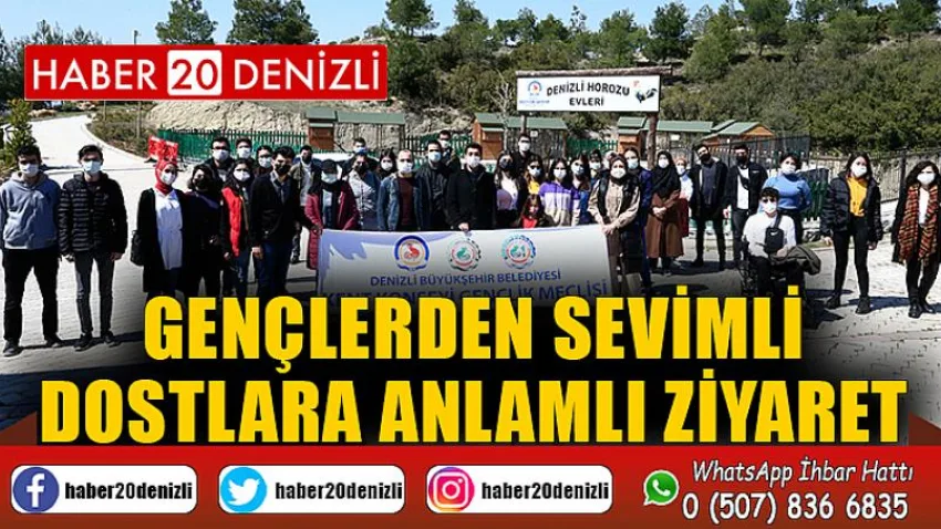 Gençlerden sevimli dostlara anlamlı ziyaret