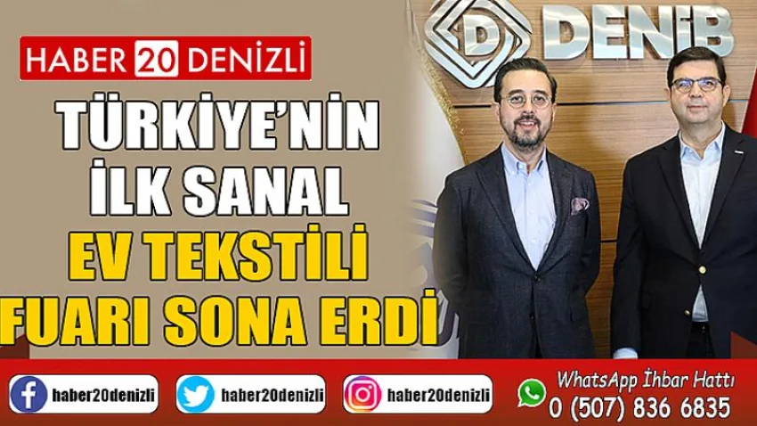 Türkiye’nin ilk sanal ev tekstili fuarı sona erdi