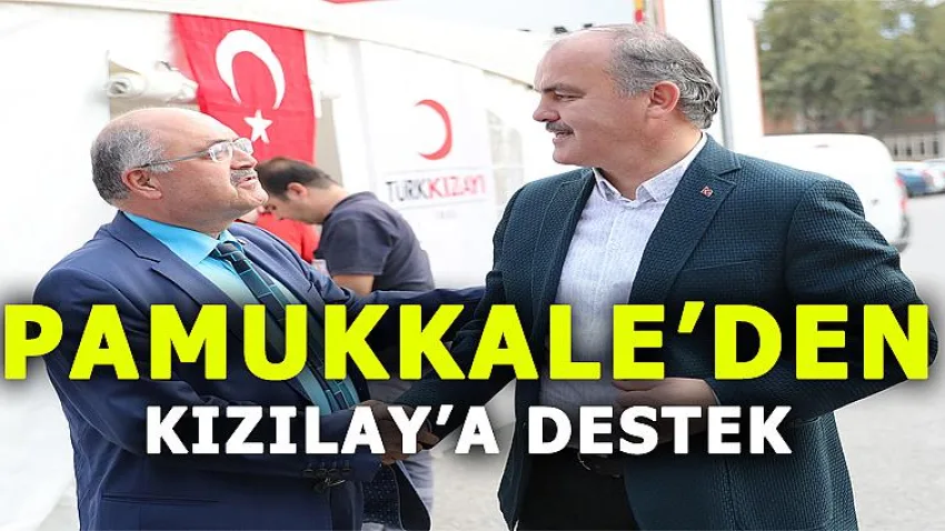 Pamukkale'den Kızılay'a Destek