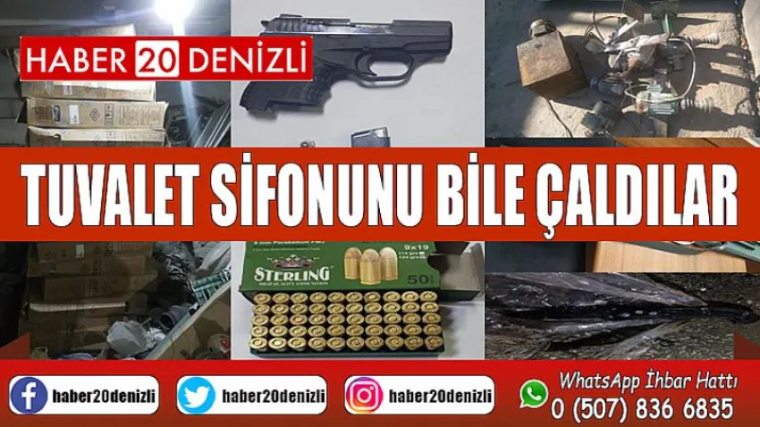Tuvalet sifonunu bile çaldılar