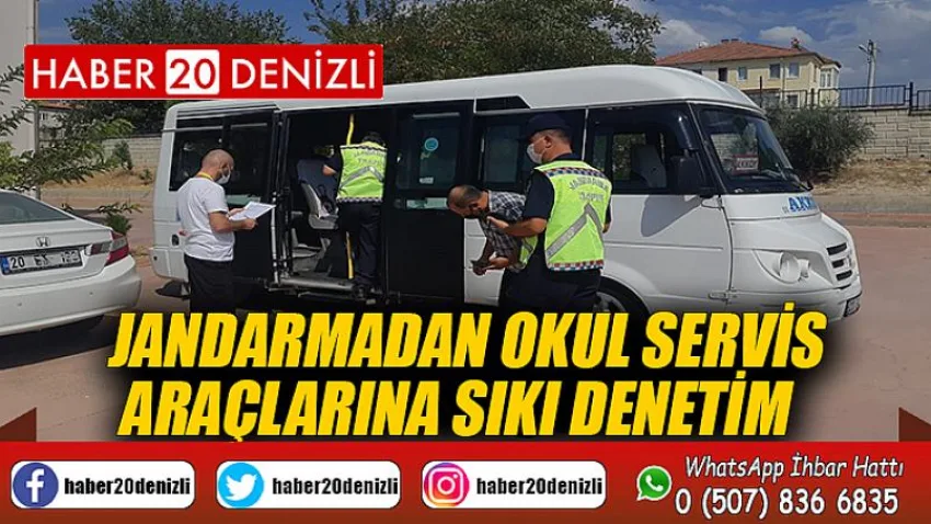 Jandarmadan okul servis araçlarına sıkı denetim