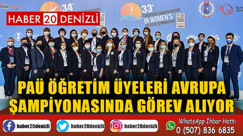 PAÜ Öğretim Üyeleri Avrupa Şampiyonasında Görev Alıyor