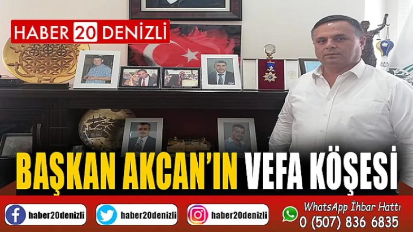 Başkan Akcan’ın vefa köşesi