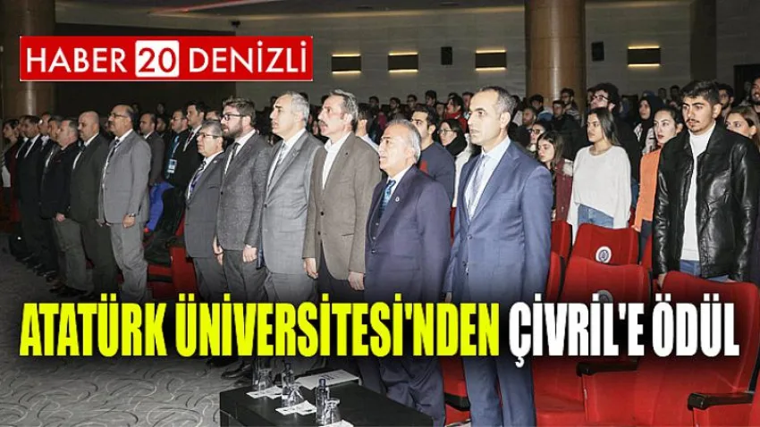 Atatürk Üniversitesi'nden Çivril'e Ödül