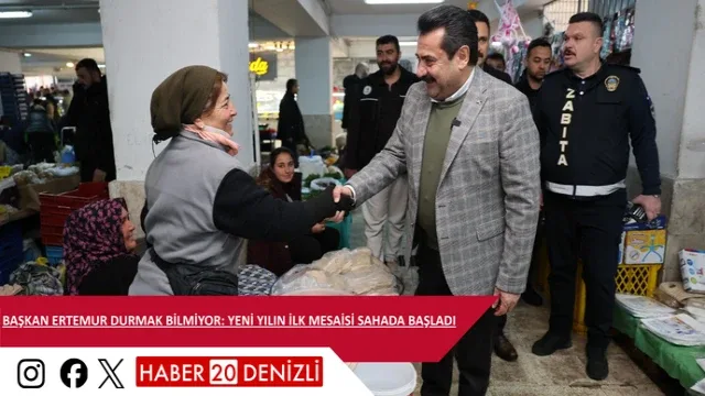 Başkan Ertemur Durmak Bilmiyor: Yeni Yılın İlk Mesaisi Sahada Başladı